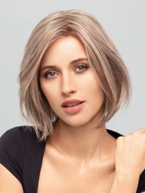 Prime Call Lace, bobmodel met middenscheiding van 100% echt haar van gisela mayer, frontaanzicht