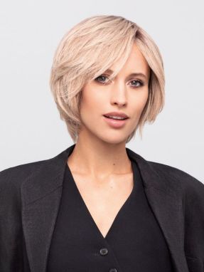 luxery lace a remy van gisela mayer, kort haarwerk van remy human hair met zachte valling en lacefront, frontaanzicht